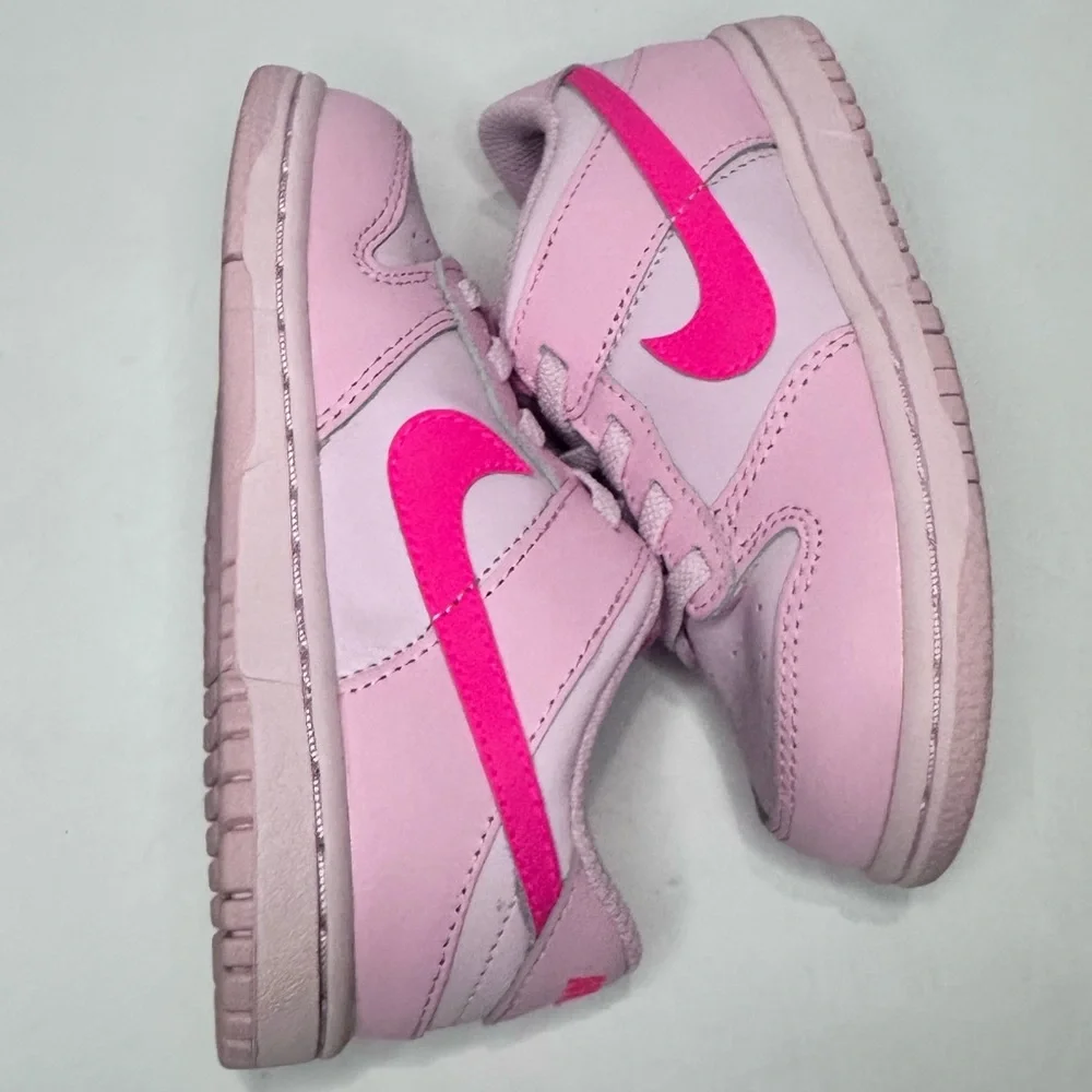 Nike Dunk Kids Light Pink and Hot Pink Sneakers